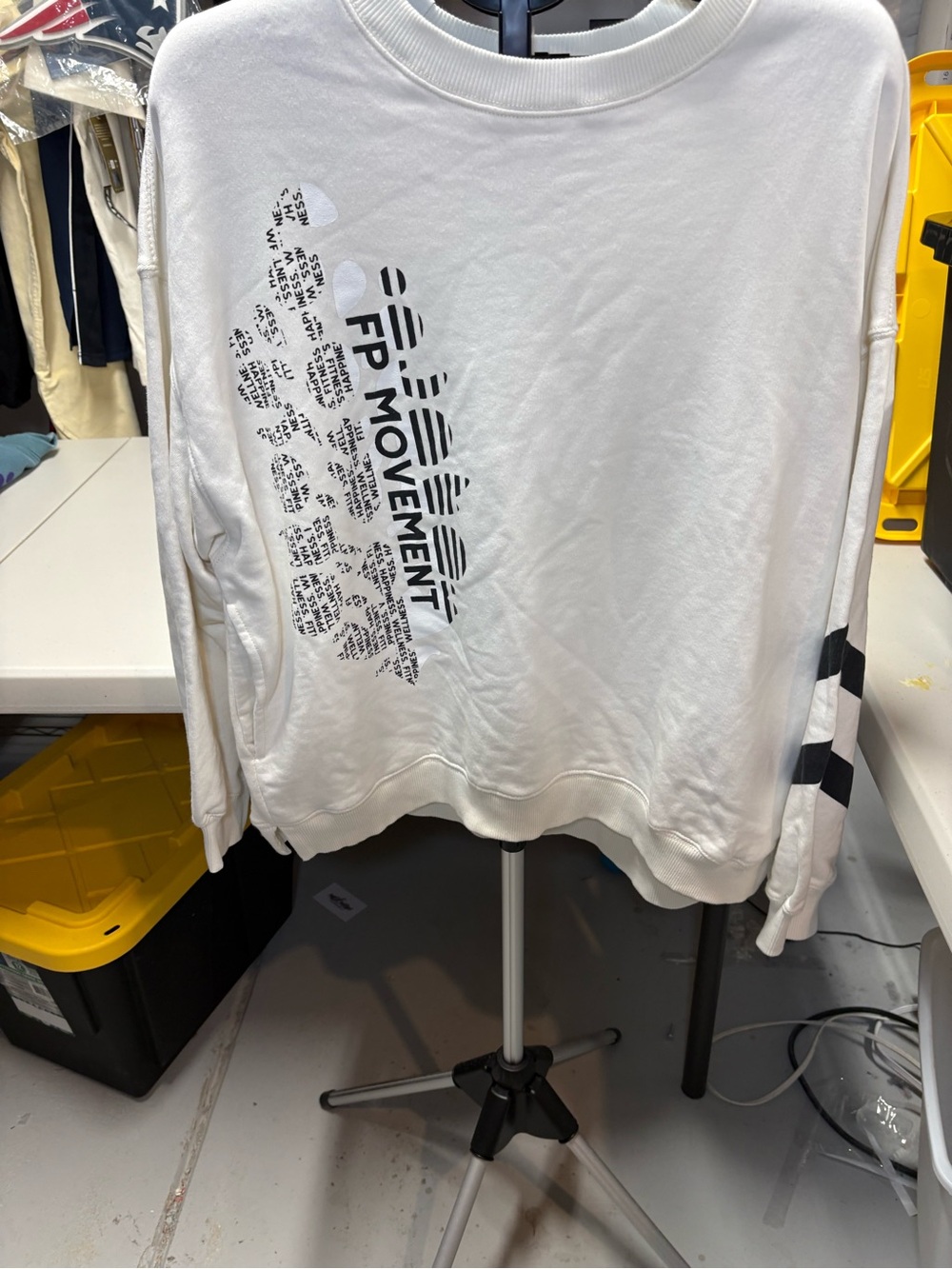 FP Movement All Star Logo Pullover— White Medium NWT - Picture 2 of 7